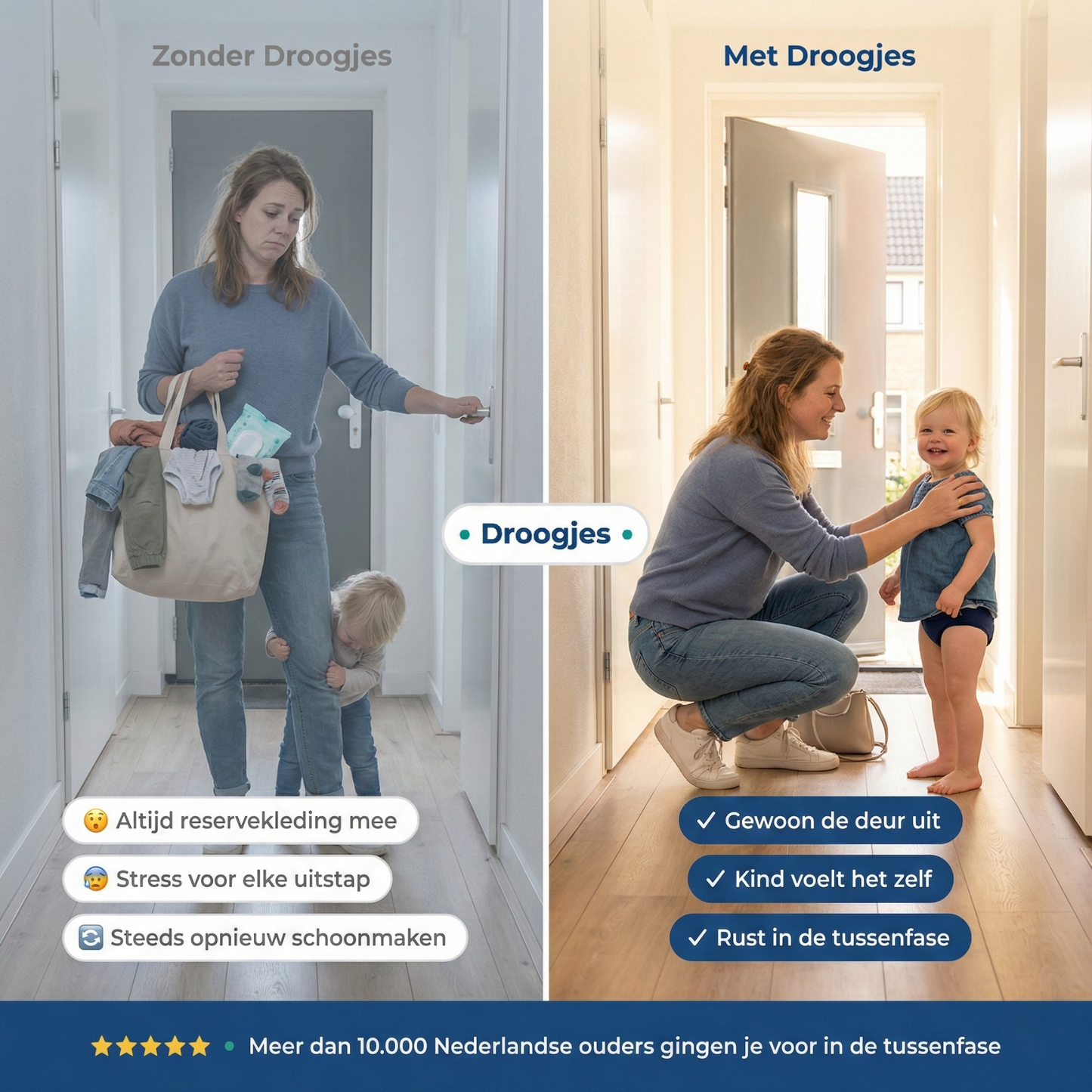 ZINIQ Droogjes trainingsondergoed — voor de fase waarin zindelijk worden nog met vallen en opstaan gaat