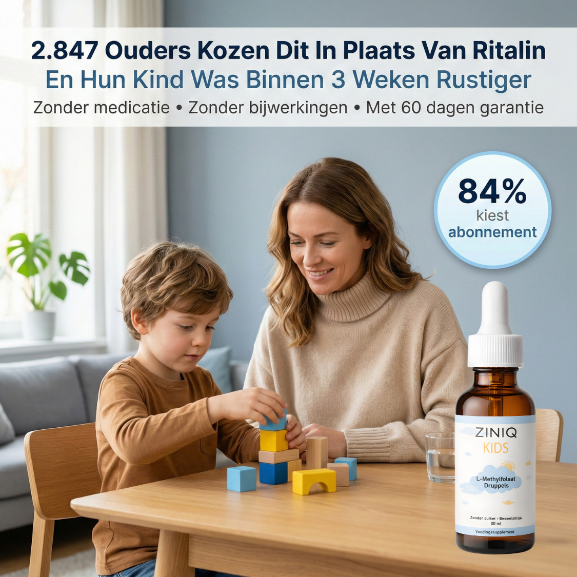 ZINIQ™ Kids L-Methylfolaat Herhaalverpakking 1+1 GRATIS